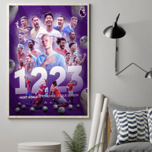 2023-24 has seen the most goals for a single season in Premier League history 1223 Goals Poster Canvas Art Print