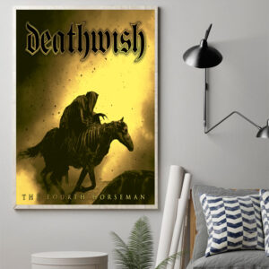 album the fourth horseman by deathwish band upcoming on june 7th 2024 poster canvas art print 1