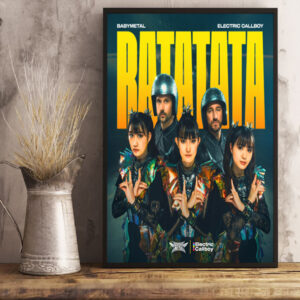 Babymetal And Electric Callboy’s New Single Ratatata 23rd May 2024 Poster Canvas Art Print