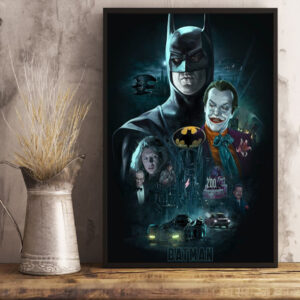 Batman (1989) Celebrating 30 Years Anniversary Movie Poster Art Prints Canvas Poster