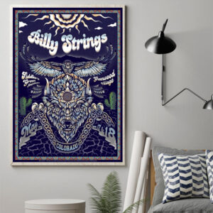 billy strings on may 17th 18th 2024 fiddlers green amphitheatre greenwood village co poster canvas art print 1