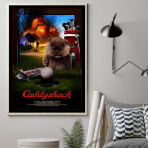 caddyshack 1980 celebrating 44 years of comedy poster canvas 1