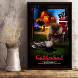 caddyshack 1980 celebrating 44 years of comedy poster canvas