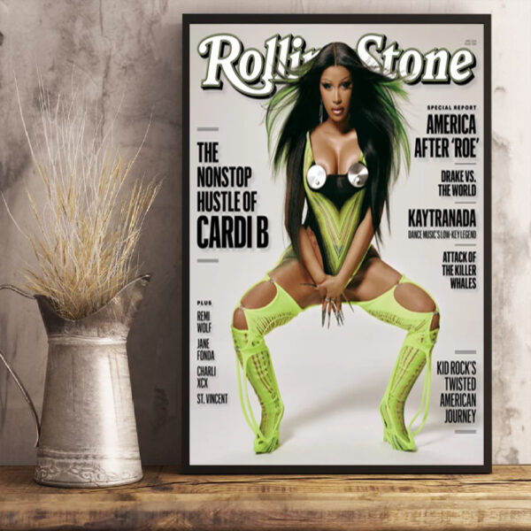 Cardi B Graces The Cover Of Rolling Stone Magazine Art Prints and Canvas Posters