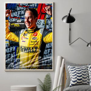 christopher bell is the winner of the 65th cocacola 600 poster canvas art print 1