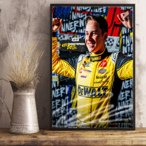 christopher bell is the winner of the 65th cocacola 600 poster canvas art print