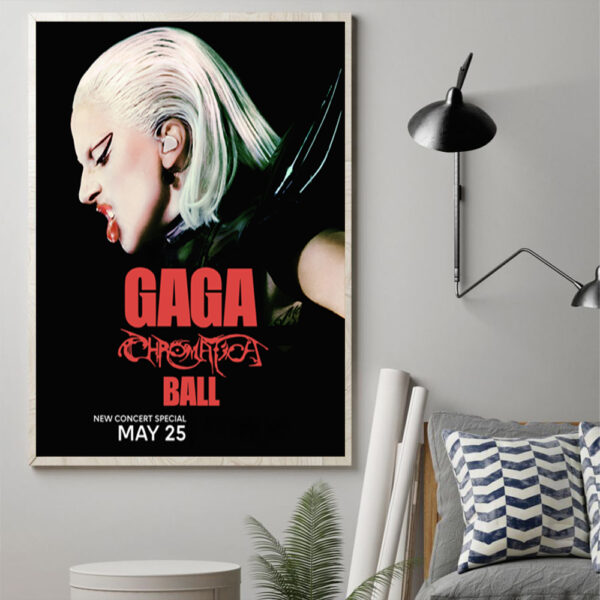 Chromatica’s Brilliance Gaga Chromatica Ball Concert Film Official Poster Canvas