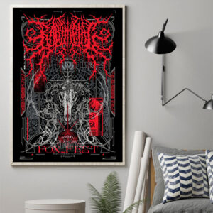 crimson rule tee of babymetal japan blackink fox fest poster canvas art print 1