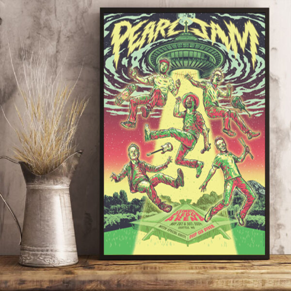 Dark Matter in Seattle Tonight  An Artistic Journey through the Cosmos with Garrett Morlan and Pearl Jam Poster Canvas Art Print