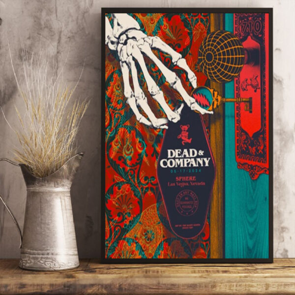 Dead And Company May 17 2024 Sphere Las Vegas Nevada Poster Canvas Art Print