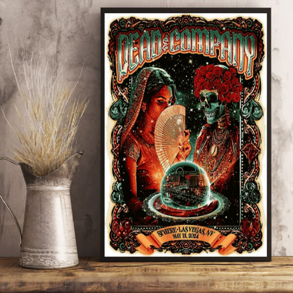 Dead And Company Sphere Las Vegas NV May 18 2024 Poster Canvas Art Print
