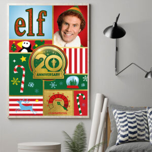 Elf 20th Anniversary: A Magical Journey Poster Canvas Art Print
