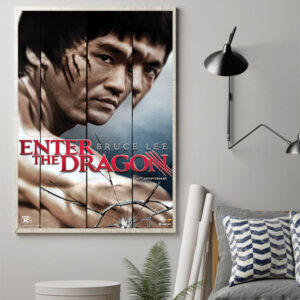 Enter the Dragon 50th Anniversary Poster Canvas Art Print