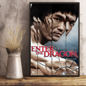 enter the dragon 50th anniversary poster canvas art print
