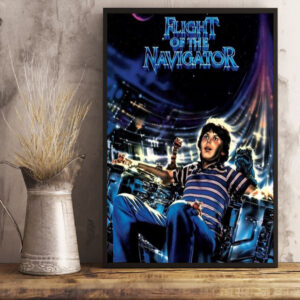 Flight of the Navigator (1986) Commemorating 38 Years Anniversary Movie Poster Art Prints and Canvas Posters