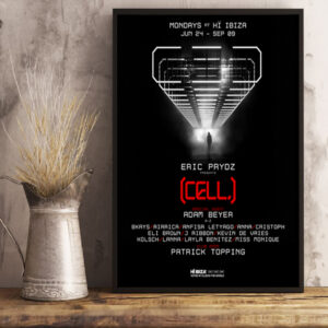full lineup eric prydz presents cell 2024 poster canvas art print