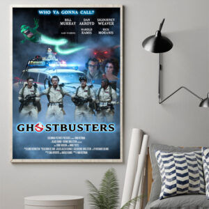 ghostbusters 1984 celebrating 40 years anniversary movie poster art prints canvas poster 1