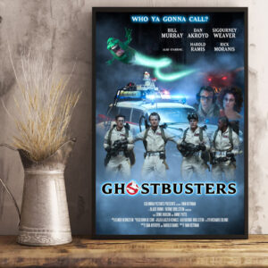Ghostbusters (1984) Celebrating 40 Years Anniversary Movie Poster Art Prints Canvas Poster