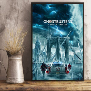 ghostbusters frozen empire movie poster 2024 film poster canvas art print
