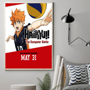 haikyuu conquering the dumpster 2024 launch date may 31 poster canvas art print 1