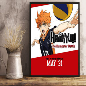 haikyuu conquering the dumpster 2024 launch date may 31 poster canvas art print