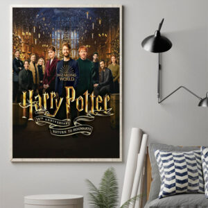 harry potter 20th anniversary return to hogwarts poster canvas art print 1