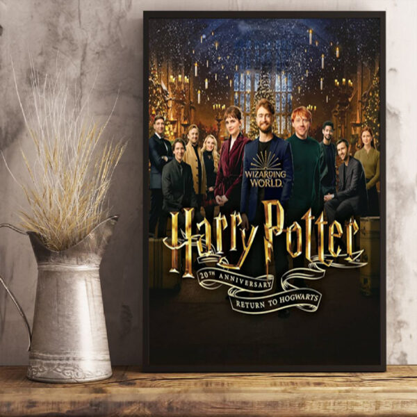 Harry Potter 20th Anniversary Return to Hogwarts Poster Canvas Art Print