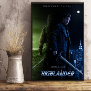 highlander 2026 british actor henry cavill there can be only one movie poster art prints canvas poster