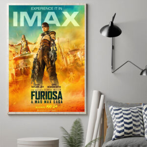 IMAX Experience Furiosa Mad Max Saga Poster Canvas Release Date May 24 Poster Canvas Art Print