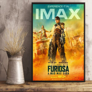 imax experience furiosa mad max saga poster canvas release date may 24 poster canvas art print