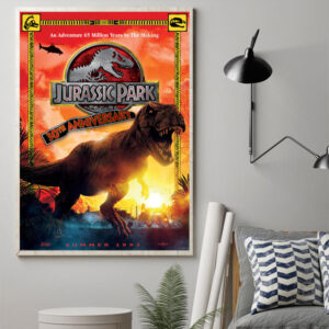Jurassic Park 30th Anniversary Commemorative Canvas Poster