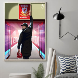 Jurgen Klopp This Is Liverpool Football Club Anfield Poster Canvas Art Print