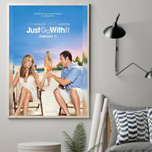 just go with it 2011 celebrating 13th anniversary movie poster art prints canvas poster 1