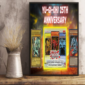 kaiba briefcase 25th anniversary poster canvas art print