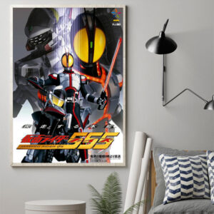 Kamen Rider Faiz 20th Anniversary Paradise Regained Poster Canvas Art Print