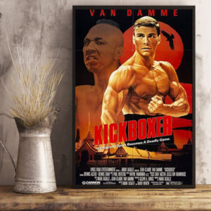 kickboxer 1989 celebrating 35 years of martial arts action poster canvas