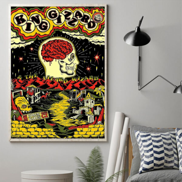 King Gizzard And The Lizard Wizard May 22 2024 Stadtpark Open Air Hamburg Germany Poster Canvas Art Print