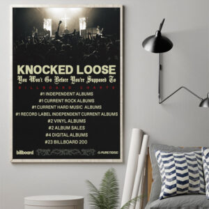 knocked loose full album poster canvas art print 1