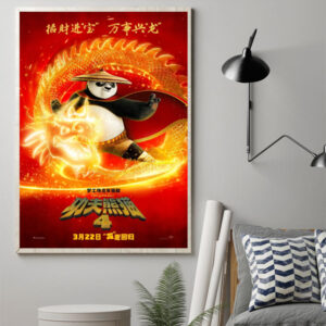 kung fu panda 4 poster 2024 canvas art print 1
