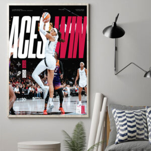 Las Vegas Aces Win Opened The Season With A Dub All In LV WNBA Las Vegas Nevada The Silver State Prints and Canvas Posters