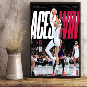 las vegas aces win opened the season with a dub all in lv wnba las vegas nevada the silver state prints and canvas posters