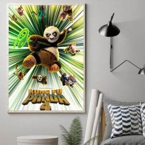 legendary adventures kung fu panda 4 official movie poster canvas 1