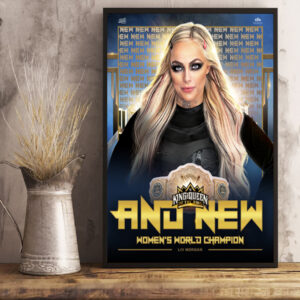 liv morgan the new womens world champion wwe king and queen of the ring 2024 poster canvas art print