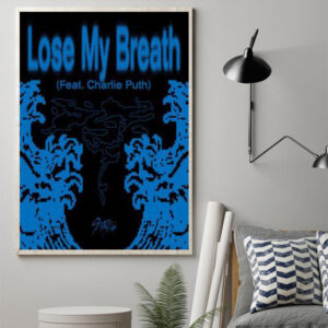 lose my breath by stray kids feat with charlie puth debuts 2024 poster canvas art print 1