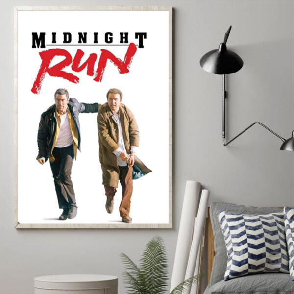 Midnight Run 1988 Celebrating 36 Years of Action-Comedy Excellence Poster Canvas