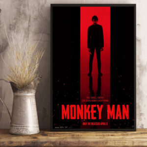 monkey man 2024 movie poster art prints canvas poster