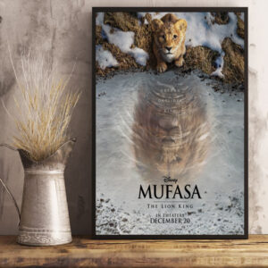 Mufasa The Lion King in theaters December 20 2024 Canvas Poster