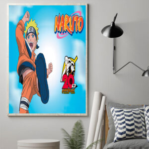 Naruto 20th Anniversary Poster Canvas Art Print