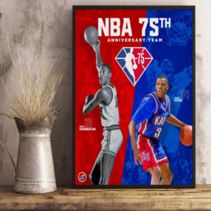 nba 75th anniversary team poster canvas art print