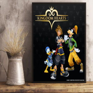 official kingdom hearts coming to stream on june 13 2024 poster canvas art print